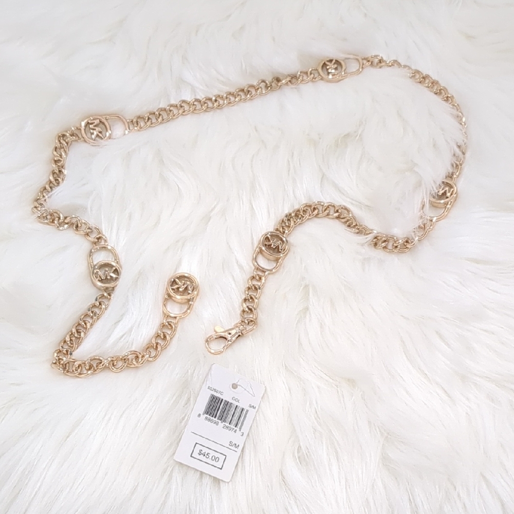 Michael Kors Gold Chain Belt